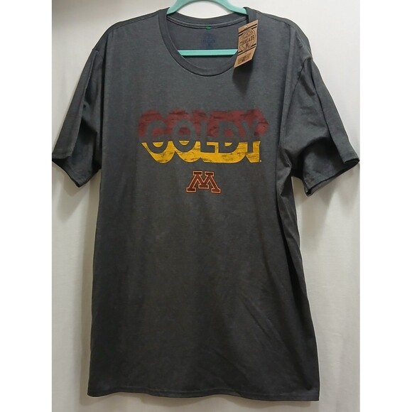 Minnesota Gophers Goldy Men's Short Sleeve 2XL Gray T-Shirt/ Rivalry Threads 91 - Picture 1 of 5